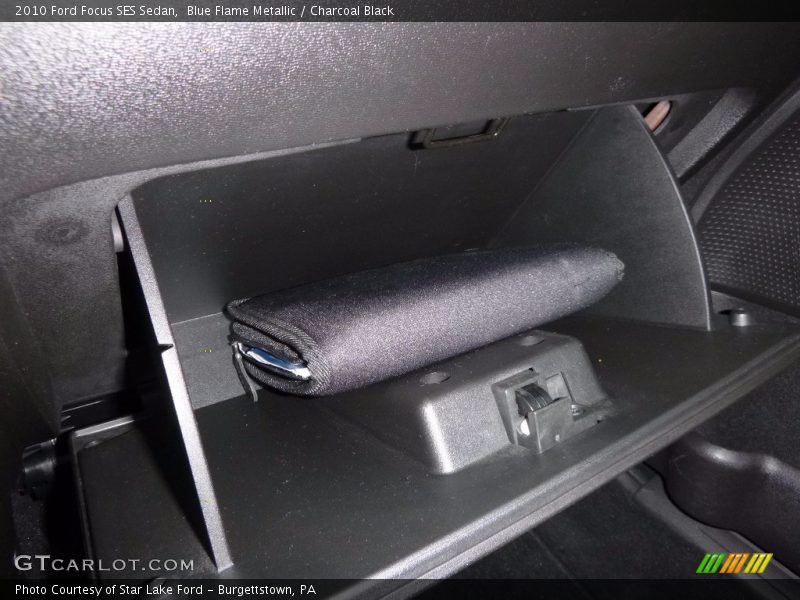Blue Flame Metallic / Charcoal Black 2010 Ford Focus SES Sedan
