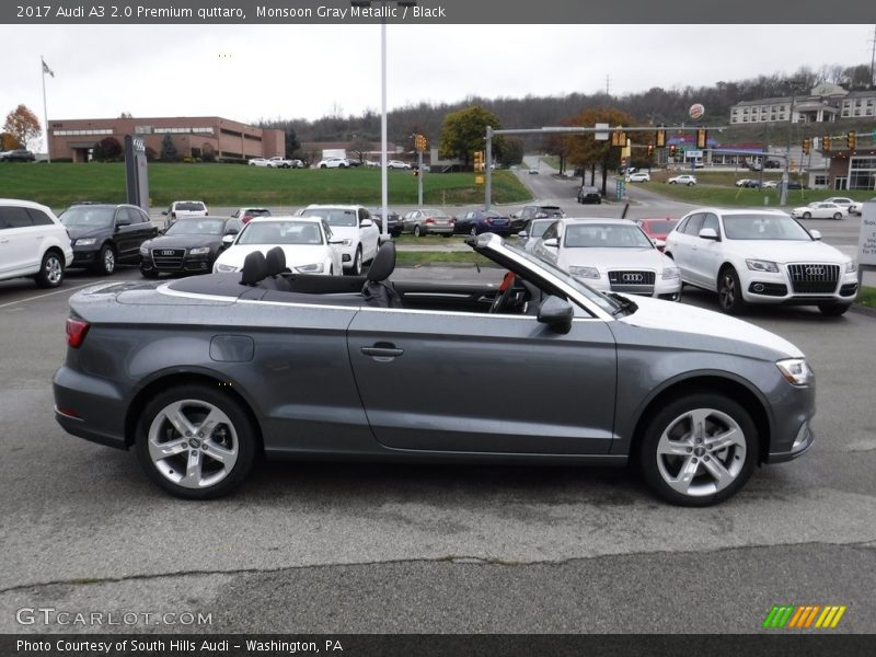 Monsoon Gray Metallic / Black 2017 Audi A3 2.0 Premium quttaro