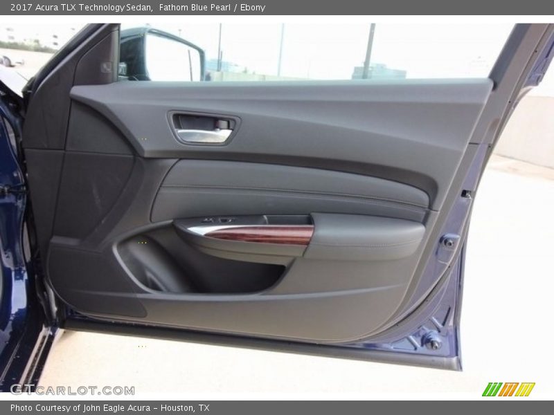 Fathom Blue Pearl / Ebony 2017 Acura TLX Technology Sedan