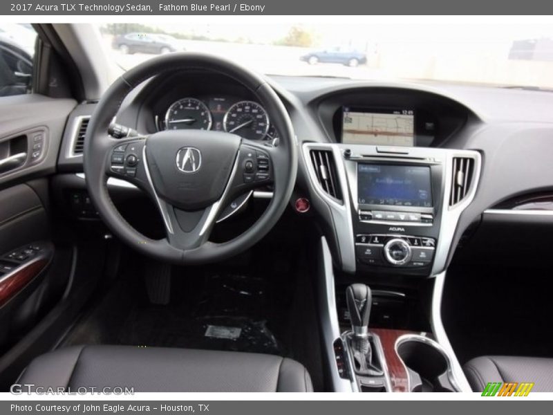 Fathom Blue Pearl / Ebony 2017 Acura TLX Technology Sedan