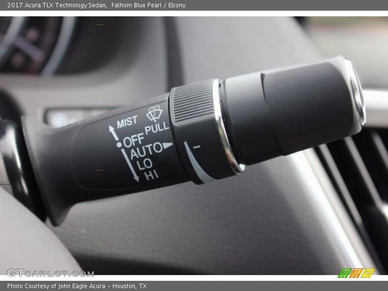Fathom Blue Pearl / Ebony 2017 Acura TLX Technology Sedan