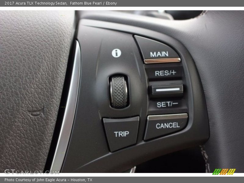 Fathom Blue Pearl / Ebony 2017 Acura TLX Technology Sedan