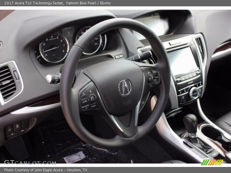 Fathom Blue Pearl / Ebony 2017 Acura TLX Technology Sedan