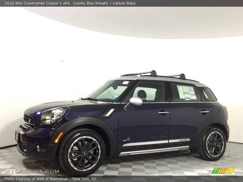 Cosmic Blue Metallic / Carbon Black 2016 Mini Countryman Cooper S All4