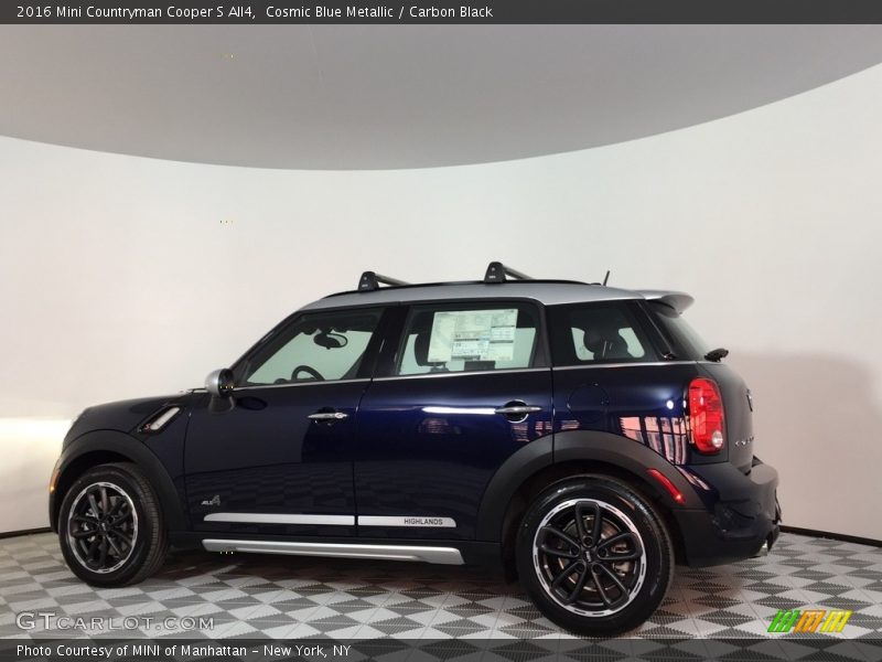 Cosmic Blue Metallic / Carbon Black 2016 Mini Countryman Cooper S All4
