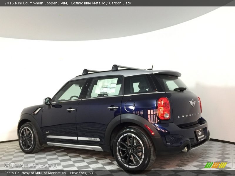 Cosmic Blue Metallic / Carbon Black 2016 Mini Countryman Cooper S All4