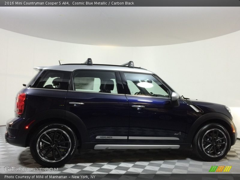 Cosmic Blue Metallic / Carbon Black 2016 Mini Countryman Cooper S All4