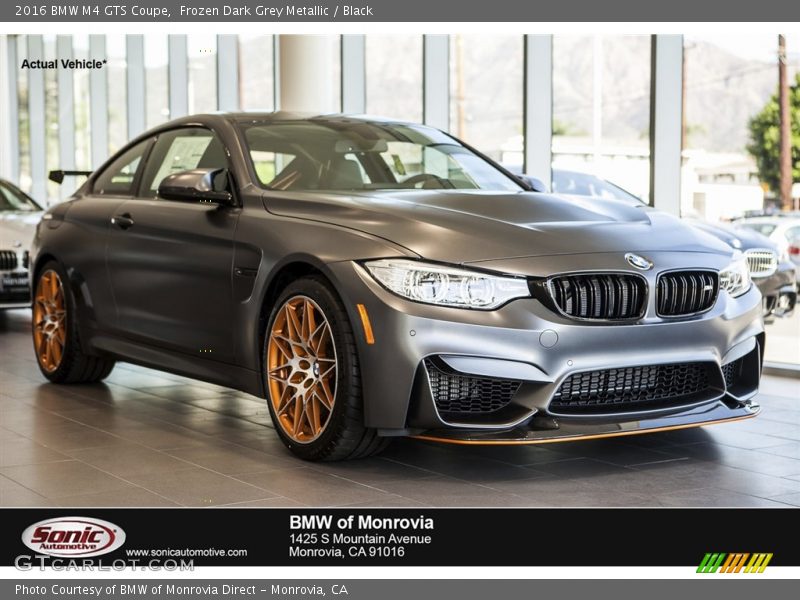 Frozen Dark Grey Metallic / Black 2016 BMW M4 GTS Coupe