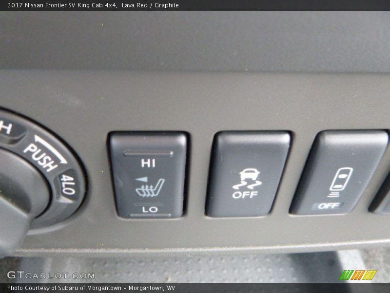 Controls of 2017 Frontier SV King Cab 4x4