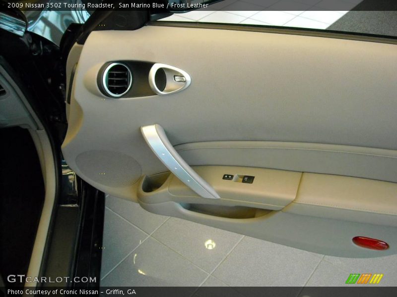 San Marino Blue / Frost Leather 2009 Nissan 350Z Touring Roadster