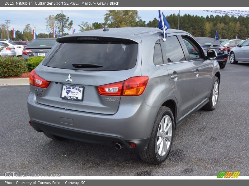 Mercury Gray / Black 2015 Mitsubishi Outlander Sport SE AWC