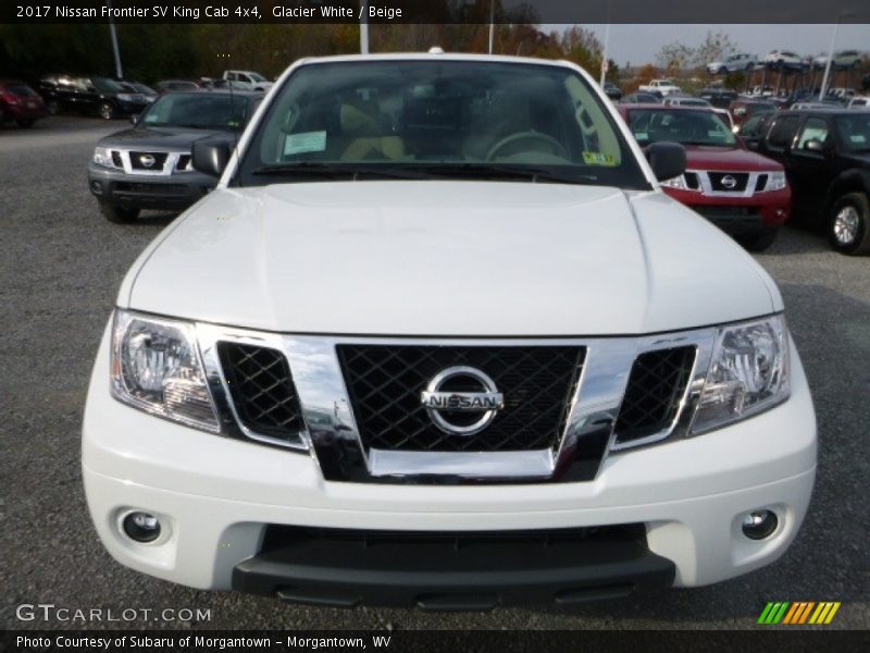 Glacier White / Beige 2017 Nissan Frontier SV King Cab 4x4