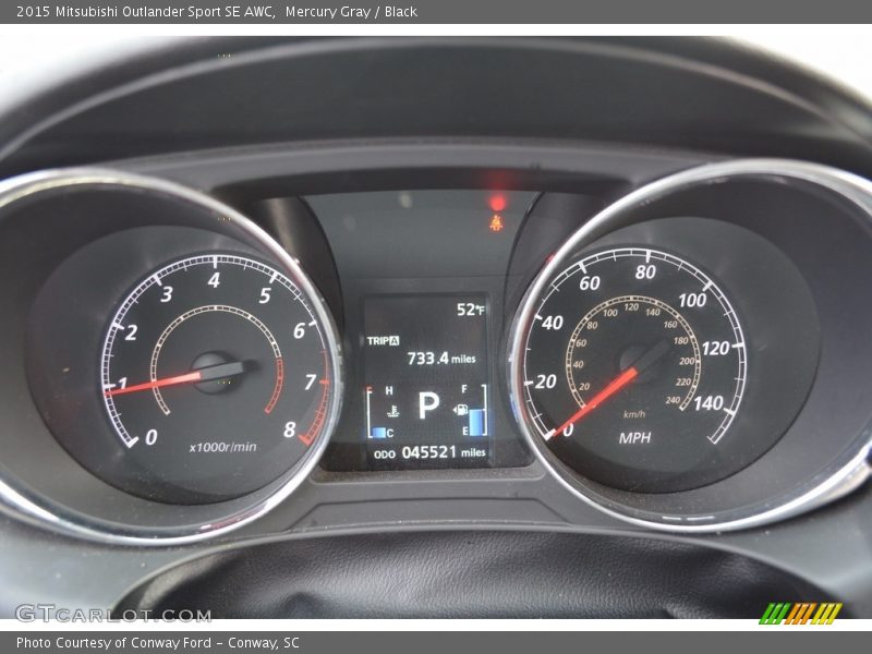 Mercury Gray / Black 2015 Mitsubishi Outlander Sport SE AWC