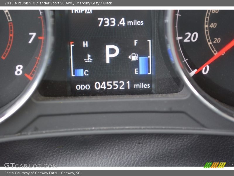Mercury Gray / Black 2015 Mitsubishi Outlander Sport SE AWC