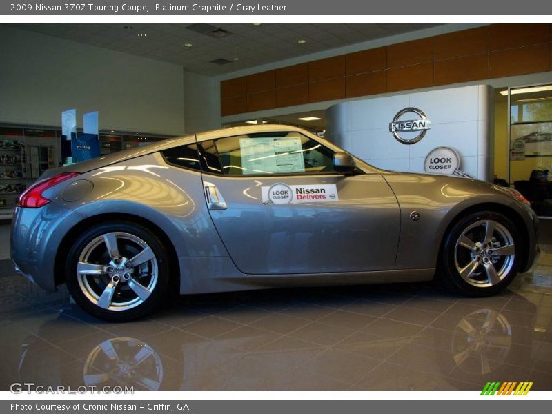 Platinum Graphite / Gray Leather 2009 Nissan 370Z Touring Coupe