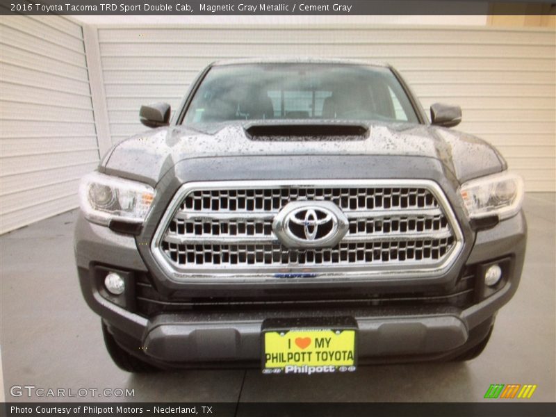 Magnetic Gray Metallic / Cement Gray 2016 Toyota Tacoma TRD Sport Double Cab