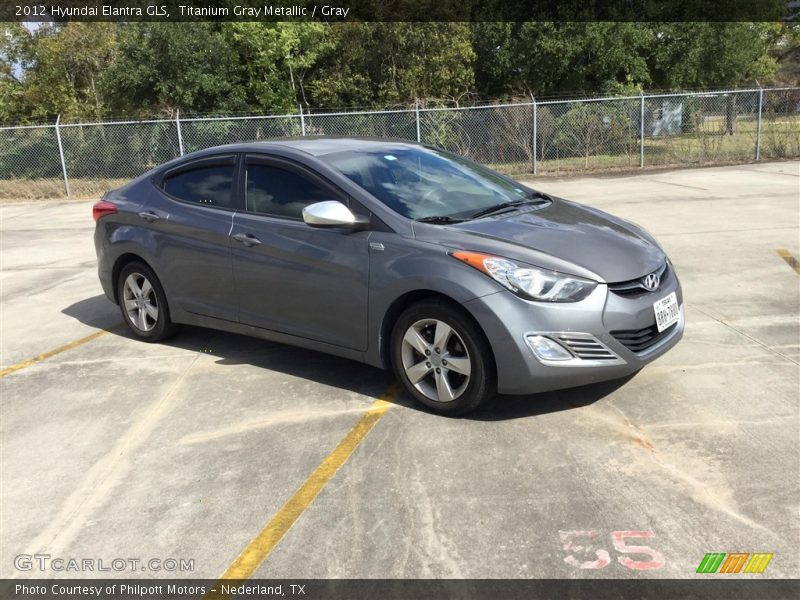 Titanium Gray Metallic / Gray 2012 Hyundai Elantra GLS
