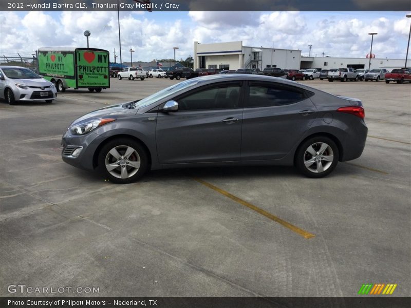 Titanium Gray Metallic / Gray 2012 Hyundai Elantra GLS