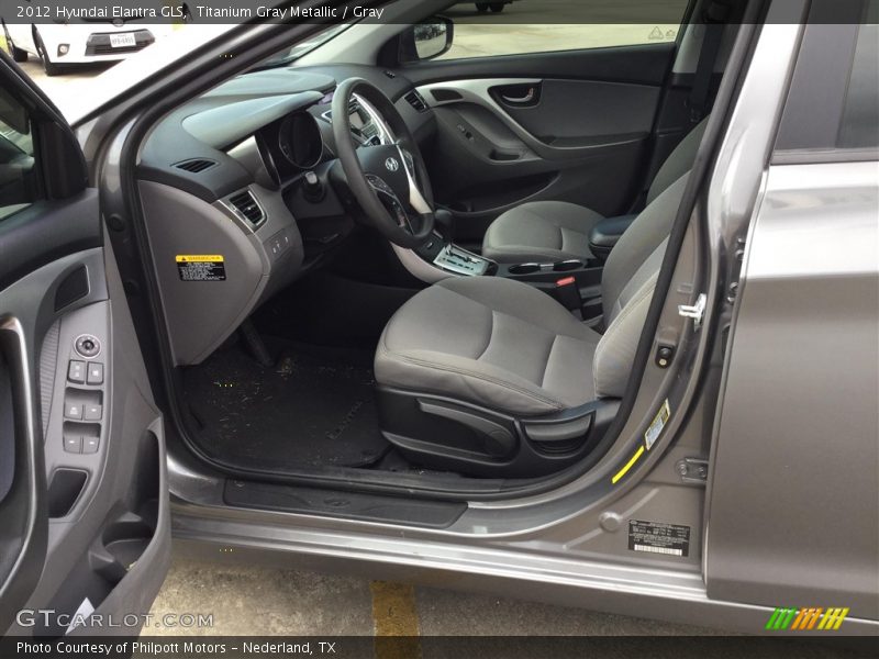 Titanium Gray Metallic / Gray 2012 Hyundai Elantra GLS