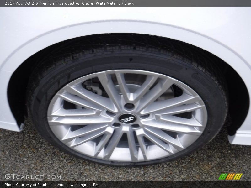 Glacier White Metallic / Black 2017 Audi A3 2.0 Premium Plus quattro
