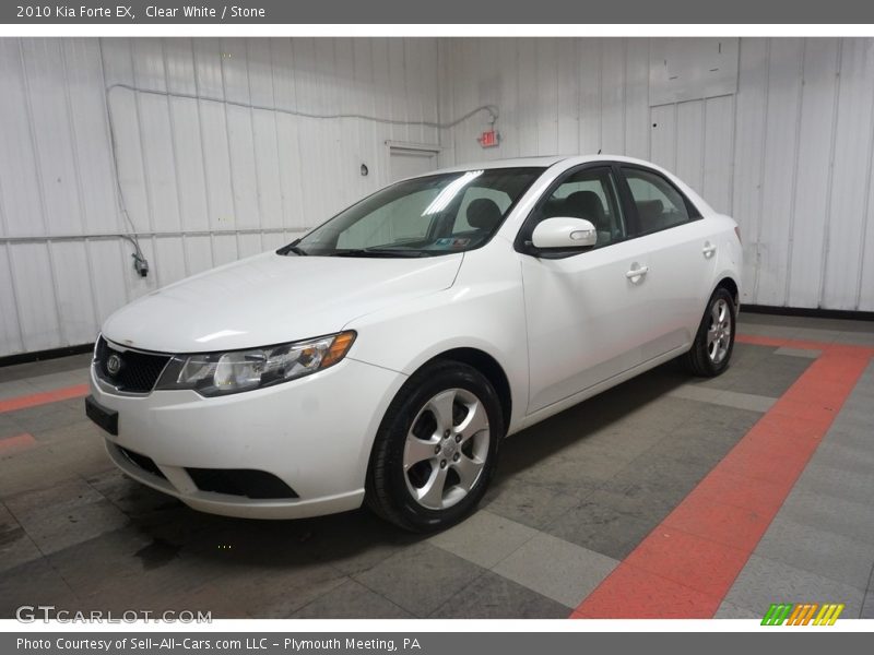 Clear White / Stone 2010 Kia Forte EX