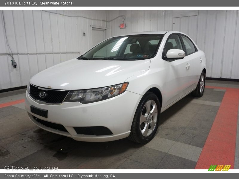 Clear White / Stone 2010 Kia Forte EX