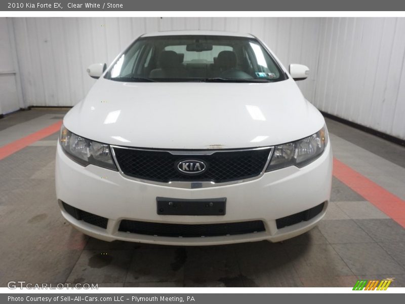Clear White / Stone 2010 Kia Forte EX