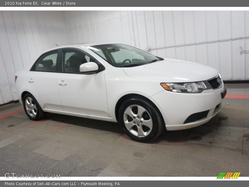 Clear White / Stone 2010 Kia Forte EX