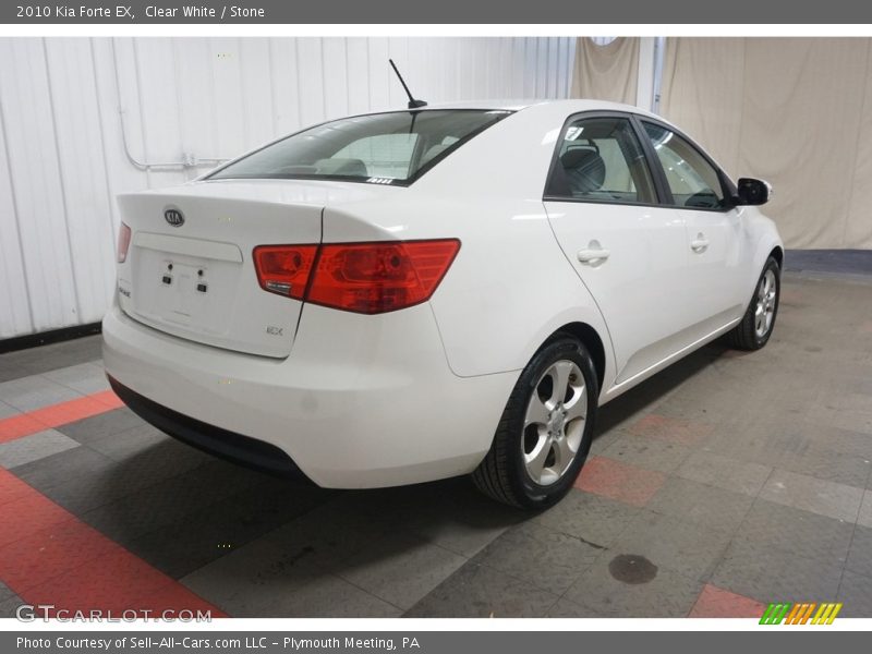 Clear White / Stone 2010 Kia Forte EX