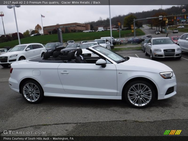 Glacier White Metallic / Black 2017 Audi A3 2.0 Premium Plus quattro