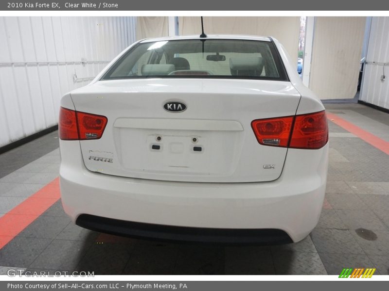 Clear White / Stone 2010 Kia Forte EX