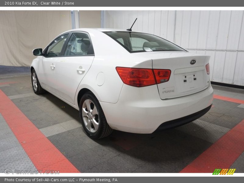 Clear White / Stone 2010 Kia Forte EX