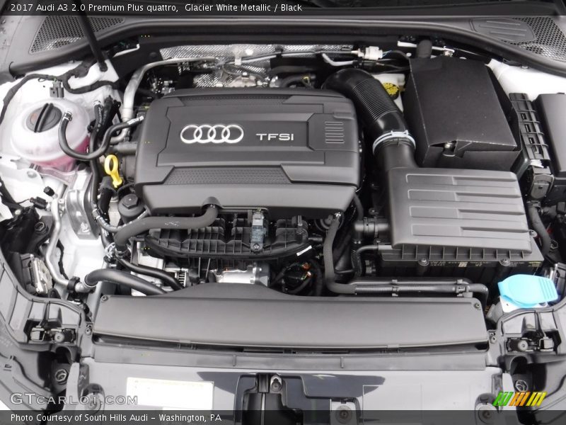 Glacier White Metallic / Black 2017 Audi A3 2.0 Premium Plus quattro