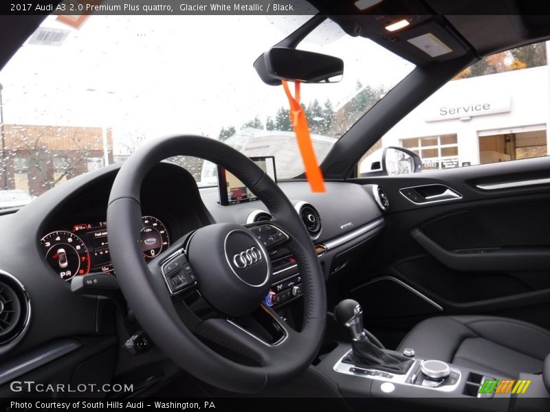 Glacier White Metallic / Black 2017 Audi A3 2.0 Premium Plus quattro