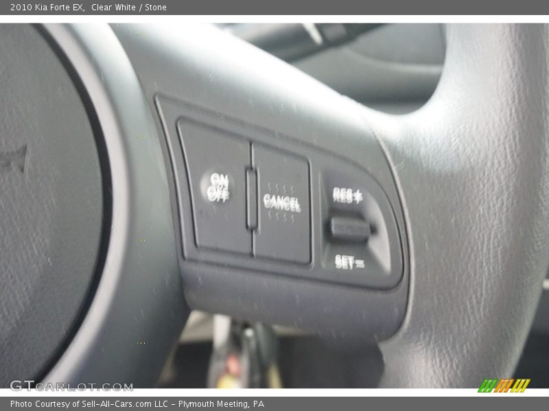 Clear White / Stone 2010 Kia Forte EX