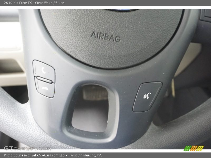 Clear White / Stone 2010 Kia Forte EX