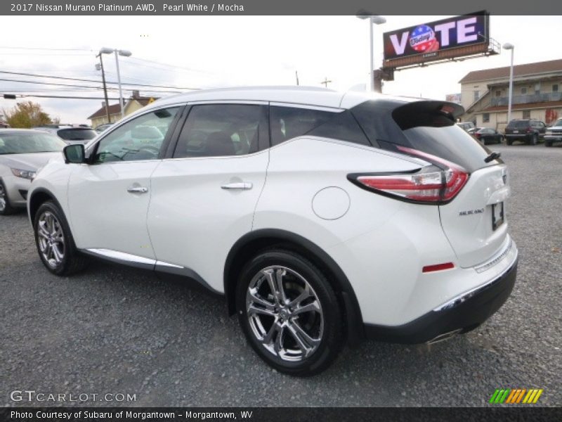 Pearl White / Mocha 2017 Nissan Murano Platinum AWD