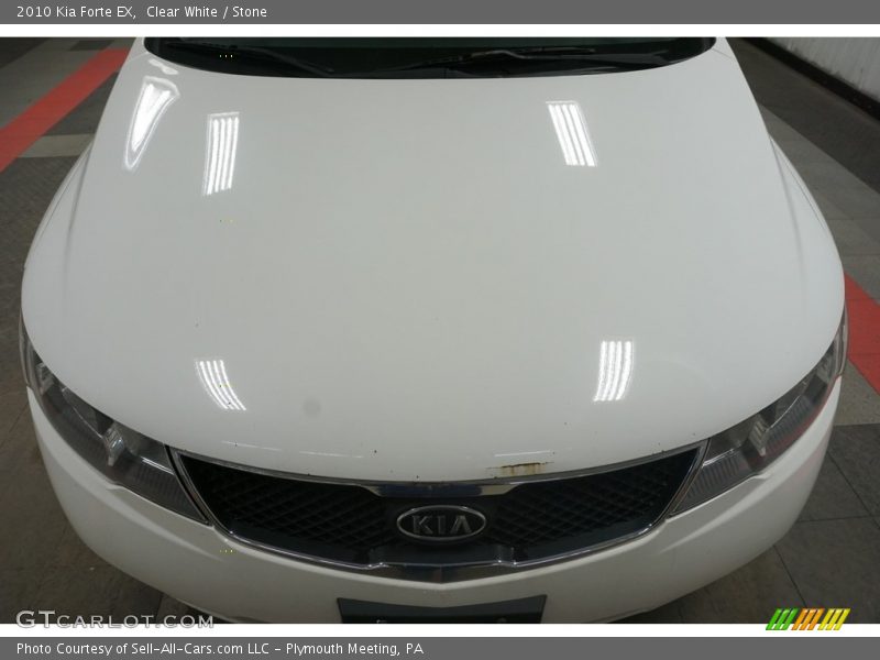 Clear White / Stone 2010 Kia Forte EX