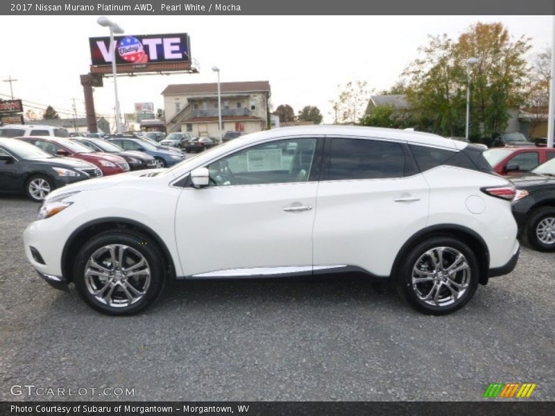 Pearl White / Mocha 2017 Nissan Murano Platinum AWD
