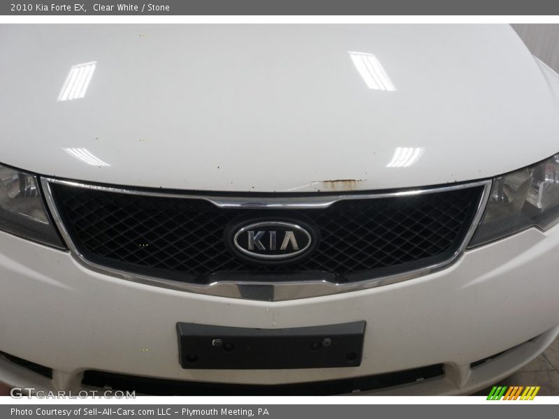 Clear White / Stone 2010 Kia Forte EX