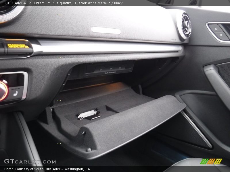 Glacier White Metallic / Black 2017 Audi A3 2.0 Premium Plus quattro
