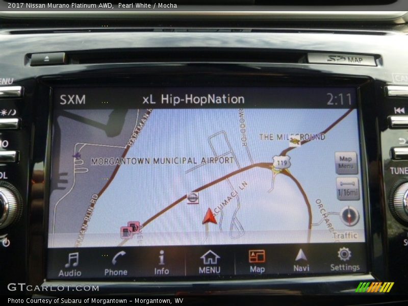 Navigation of 2017 Murano Platinum AWD