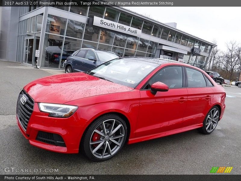Tango Red Metallic / Magma Red/Anthracite Stitching 2017 Audi S3 2.0T Premium Plus quattro