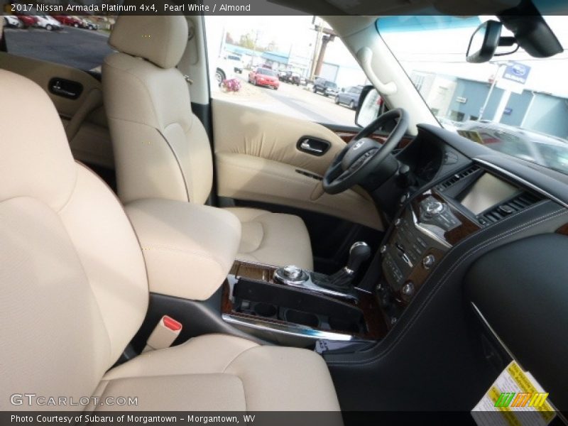 Front Seat of 2017 Armada Platinum 4x4