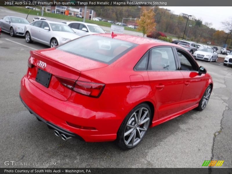 Tango Red Metallic / Magma Red/Anthracite Stitching 2017 Audi S3 2.0T Premium Plus quattro