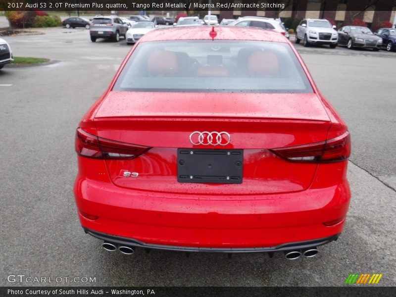 Tango Red Metallic / Magma Red/Anthracite Stitching 2017 Audi S3 2.0T Premium Plus quattro