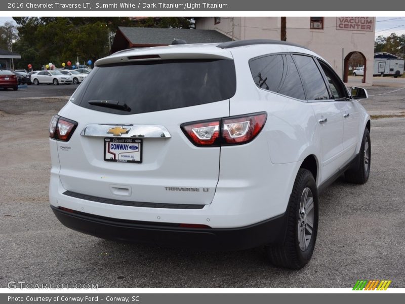 Summit White / Dark Titanium/Light Titanium 2016 Chevrolet Traverse LT
