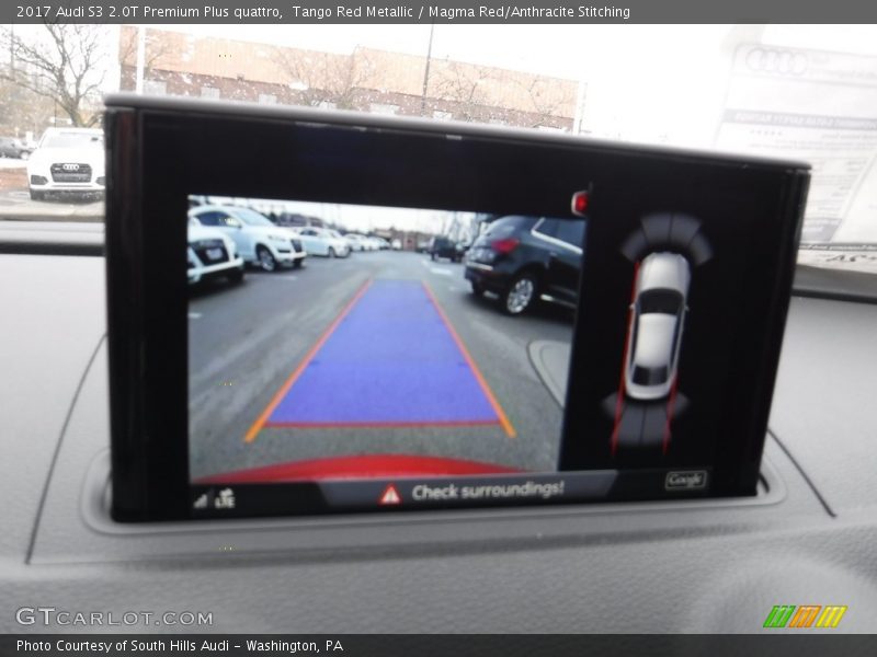 Tango Red Metallic / Magma Red/Anthracite Stitching 2017 Audi S3 2.0T Premium Plus quattro