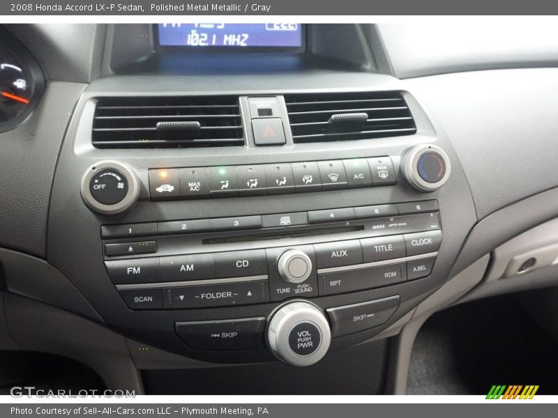 Polished Metal Metallic / Gray 2008 Honda Accord LX-P Sedan