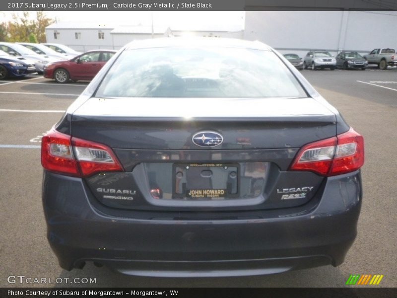 Carbide Gray Metallic / Slate Black 2017 Subaru Legacy 2.5i Premium